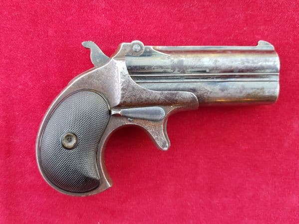 A fine Remington .41 rimfire double barrell Derringer pistol for sale. Ref 1870.